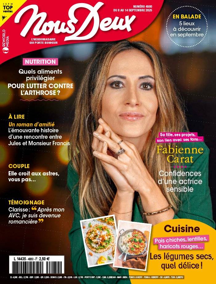 La Une de Nous Deux n°4080 du 08/09/2025