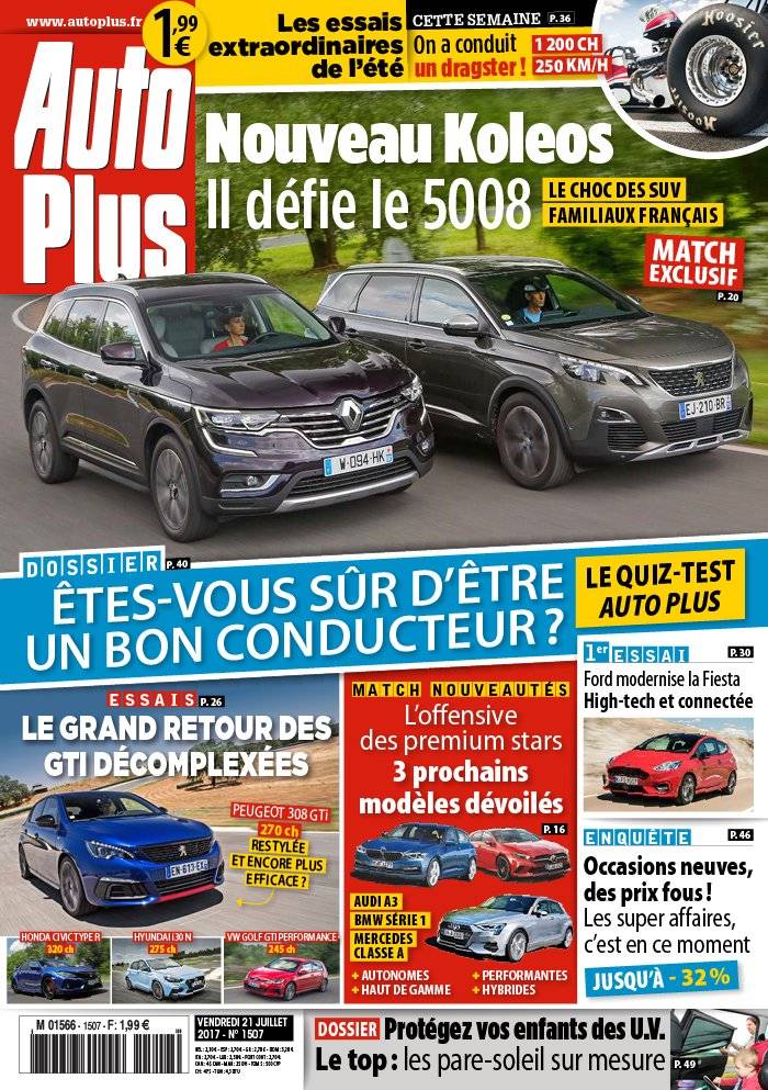 La Une de Auto Plus n°1507 du 21/07/2017