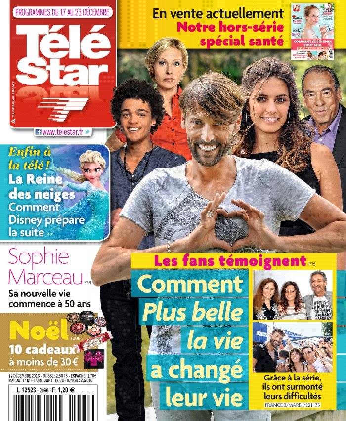 La Une de Télé Star n°2098 du 12/12/2016