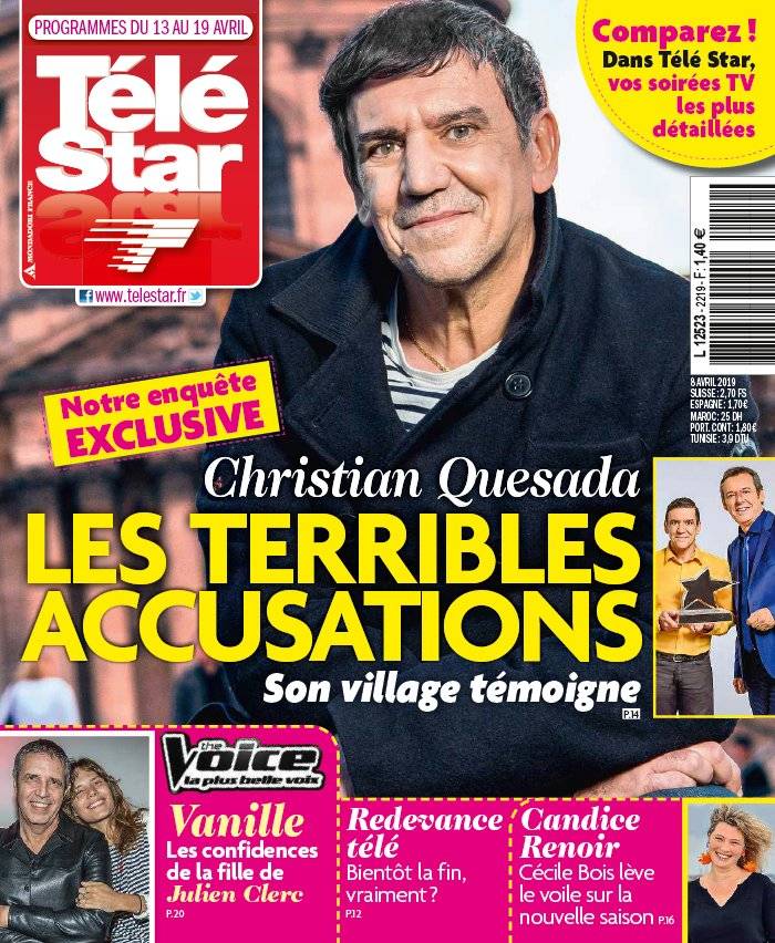 La Une de Télé Star n°2219 du 08/04/2019