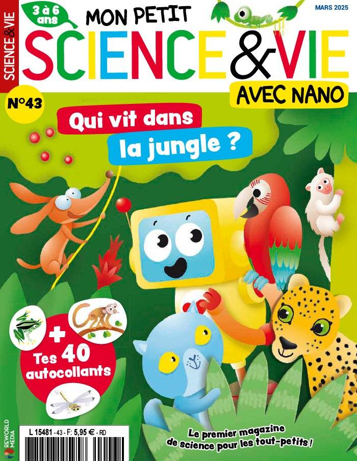 La Une de Mon petit Science & Vie avec Nano n°43 du 12/02/2025