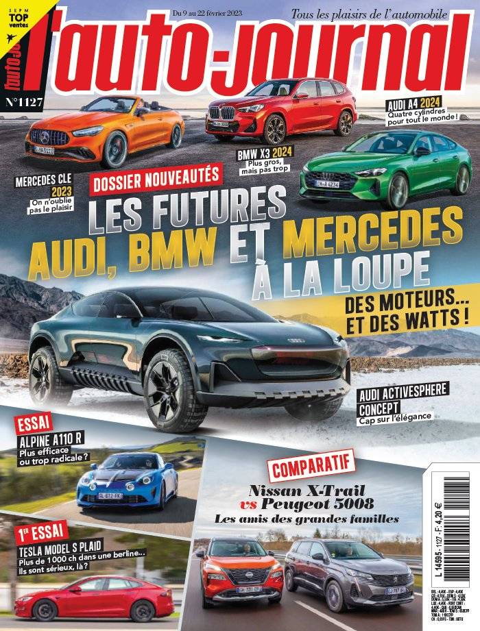 La Une de L'Auto-Journal n°1127 du 09/02/2023