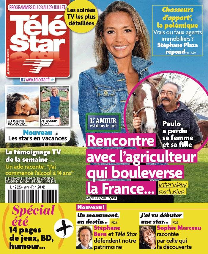 La Une de Télé Star n°2077 du 18/07/2016