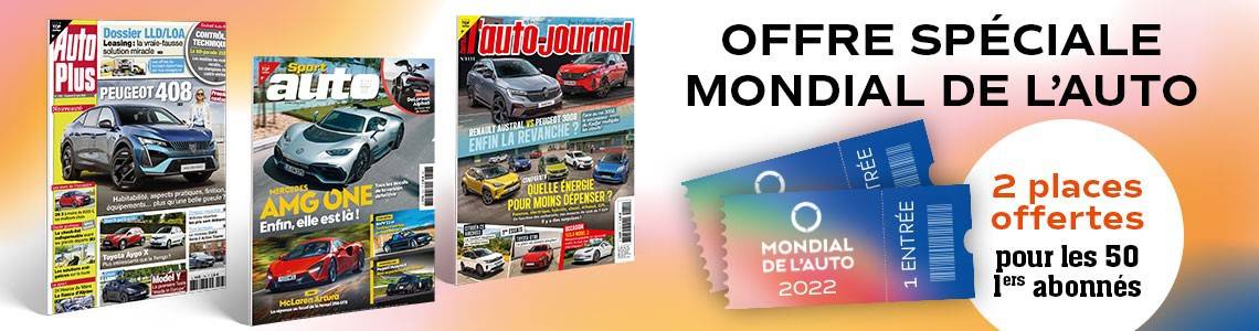 Offre spéciale Mondial de l'auto : votre abonnement à partir de -49%