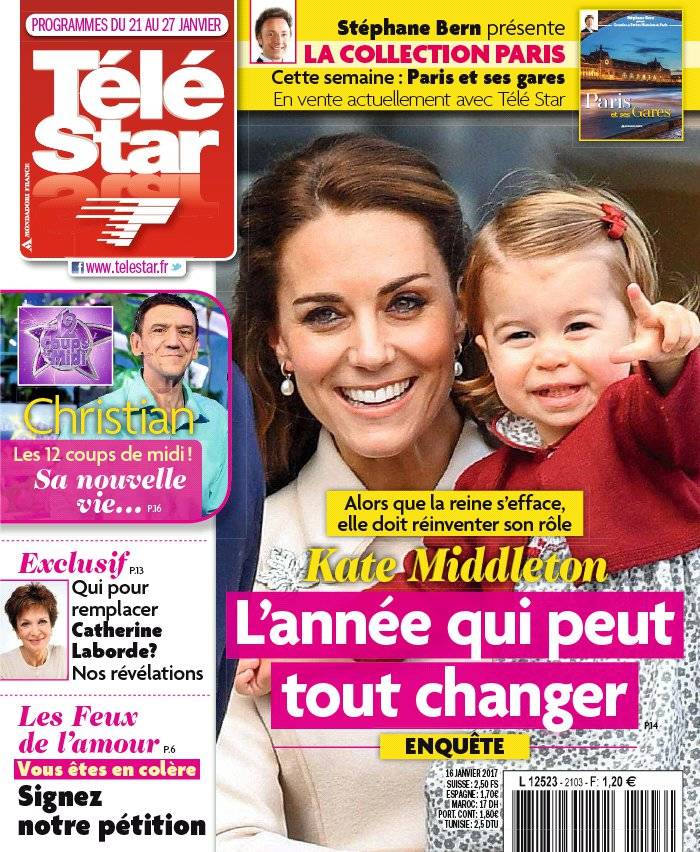 La Une de Télé Star n°2103 du 16/01/2017