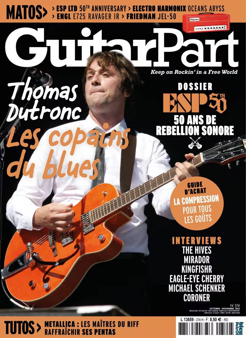 Abonnement Guitar Part -  1 an - 12 n°, papier + numérique