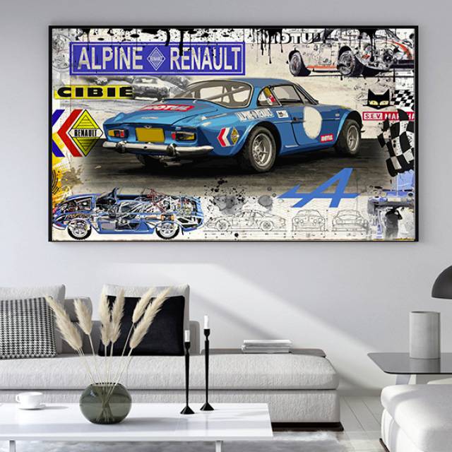 Tableau voiture sport 120 x 80