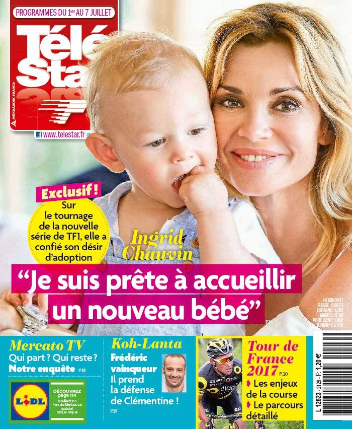 La Une de Télé Star n°2126 du 26/06/2017