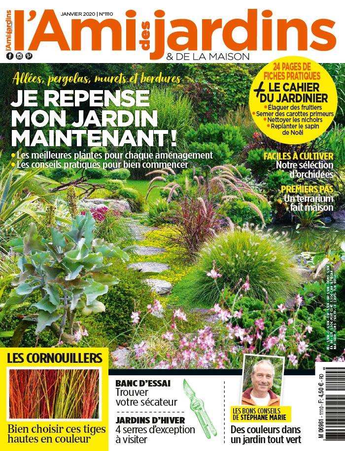 La Une de L'Ami des Jardins n°1110 du 26/12/2019