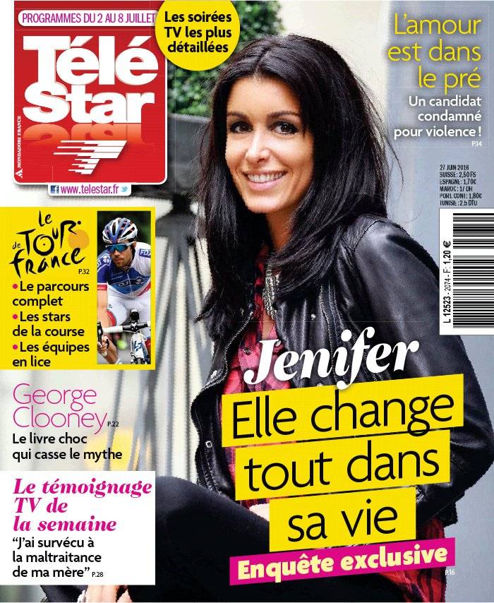 La Une de Télé Star n°2074 du 27/06/2016