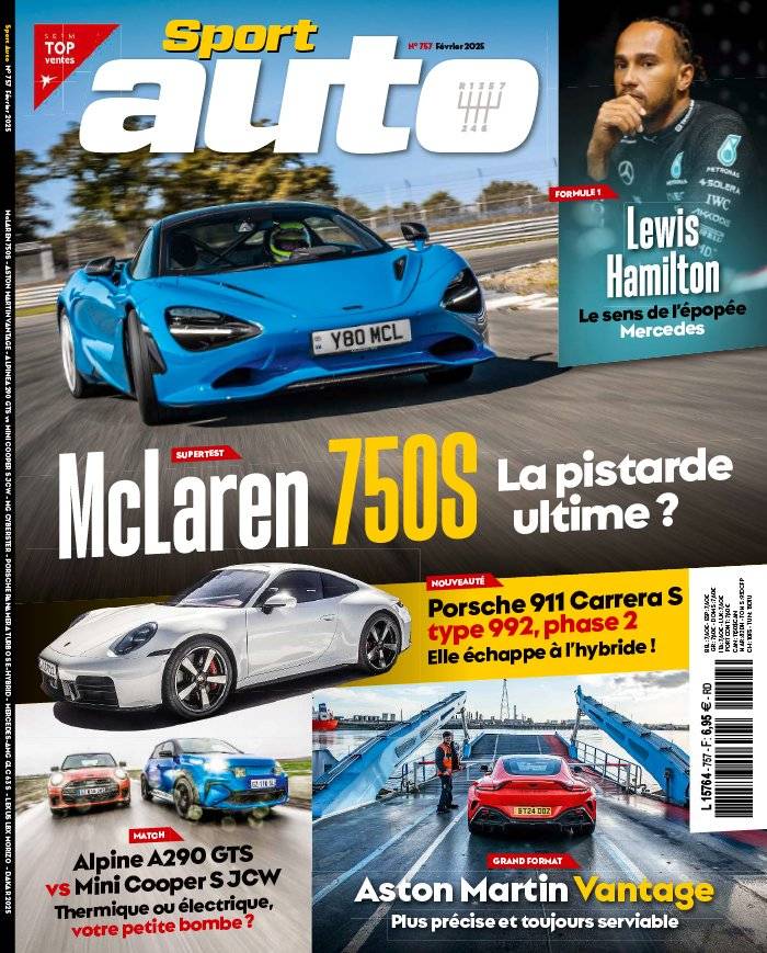 La Une de Sport Auto n°757 du 31/01/2025