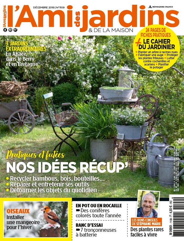 La Une de L'Ami des Jardins n°1109 du 28/11/2019