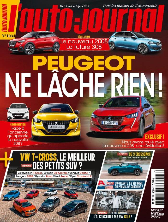 La Une de L'Auto-Journal n°1034 du 23/05/2019