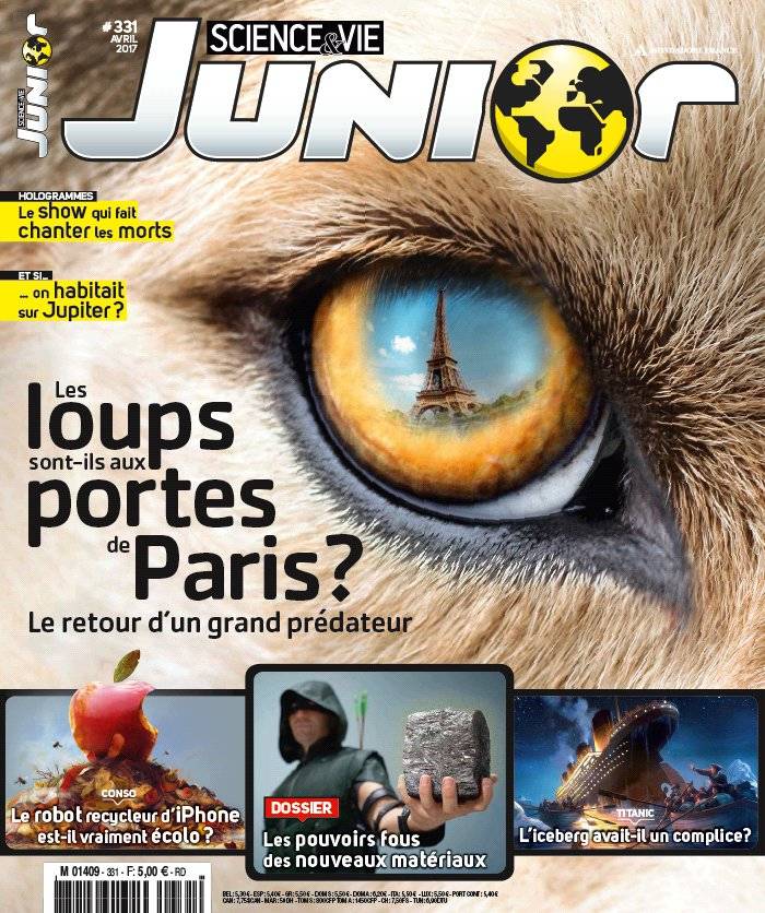 La Une de Science & Vie Junior n°331 du 15/03/2017