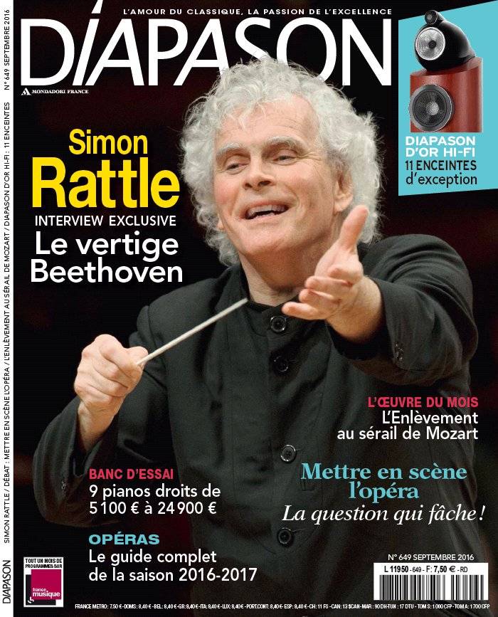 La Une de Diapason n°649 du 26/08/2016
