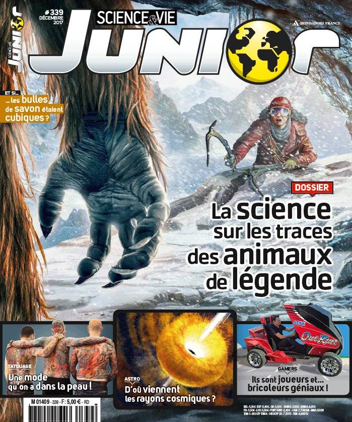 La Une de Science & Vie Junior n°339 du 15/11/2017