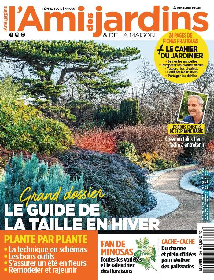 La Une de L'Ami des Jardins n°1099 du 24/01/2019