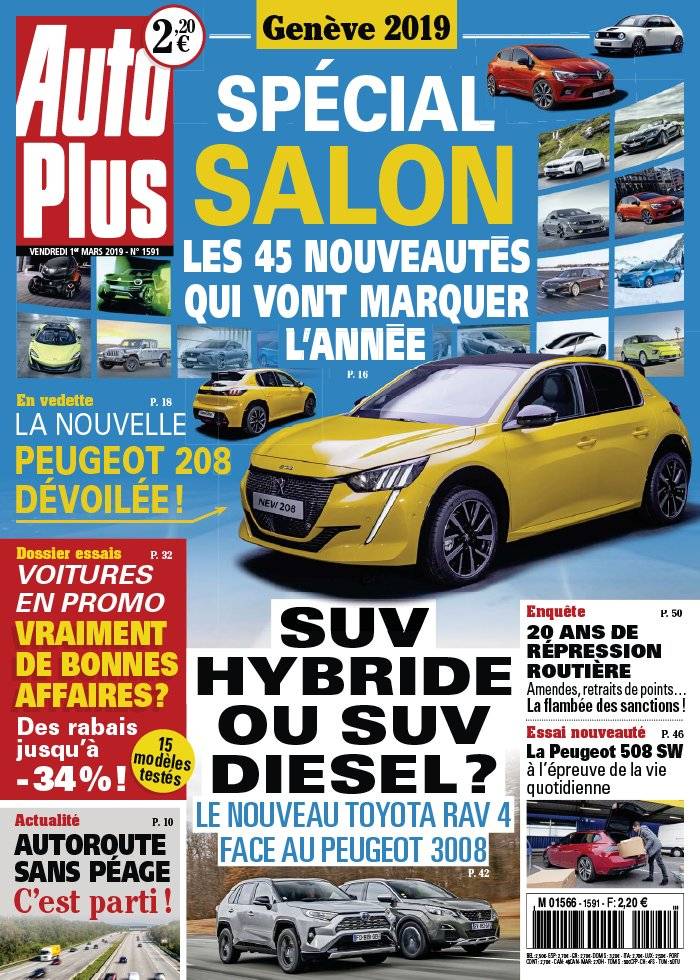 La Une de Auto Plus n°1591 du 01/03/2019