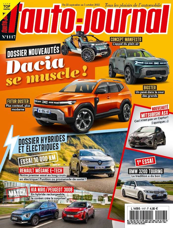 La Une de L'Auto-Journal n°1117 du 22/09/2022
