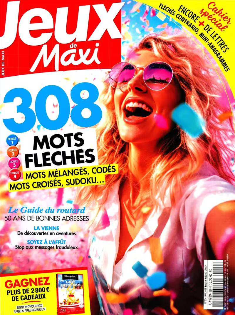 Jeux De Maxi  - Abonnement papier 1 an