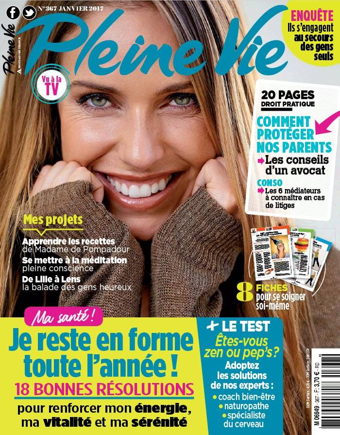 La Une de Pleine Vie n°367 du 13/12/2016