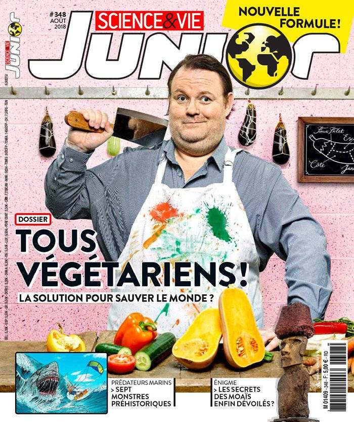 La Une de Science & Vie Junior n°348 du 08/08/2018