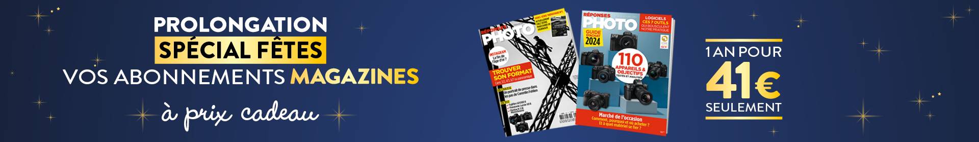 Offre spécial fêtes : -50% sur l’abonnement Réponses Photo