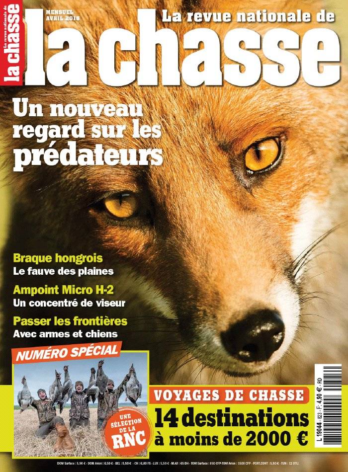 La Une de La Revue Nationale de La Chasse n°823 du 15/03/2016