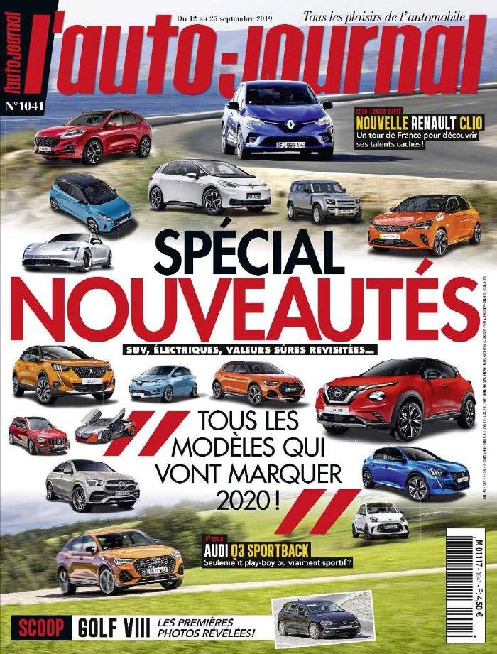 La Une de L'Auto-Journal n°1041 du 12/09/2019