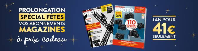 Offre spécial fêtes : -50% sur l’abonnement Réponses Photo