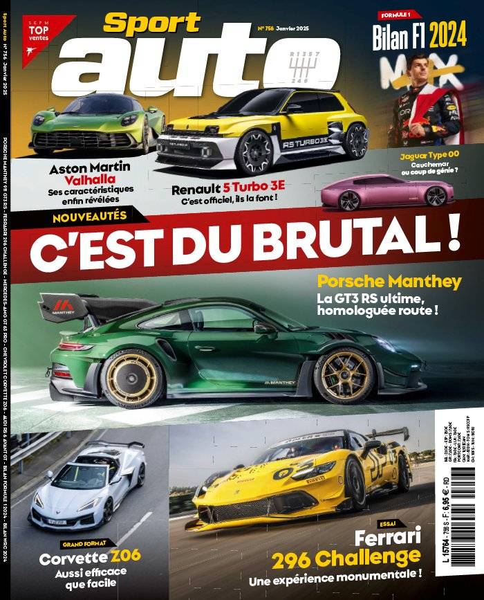 La Une de Sport Auto n°756 du 27/12/2024