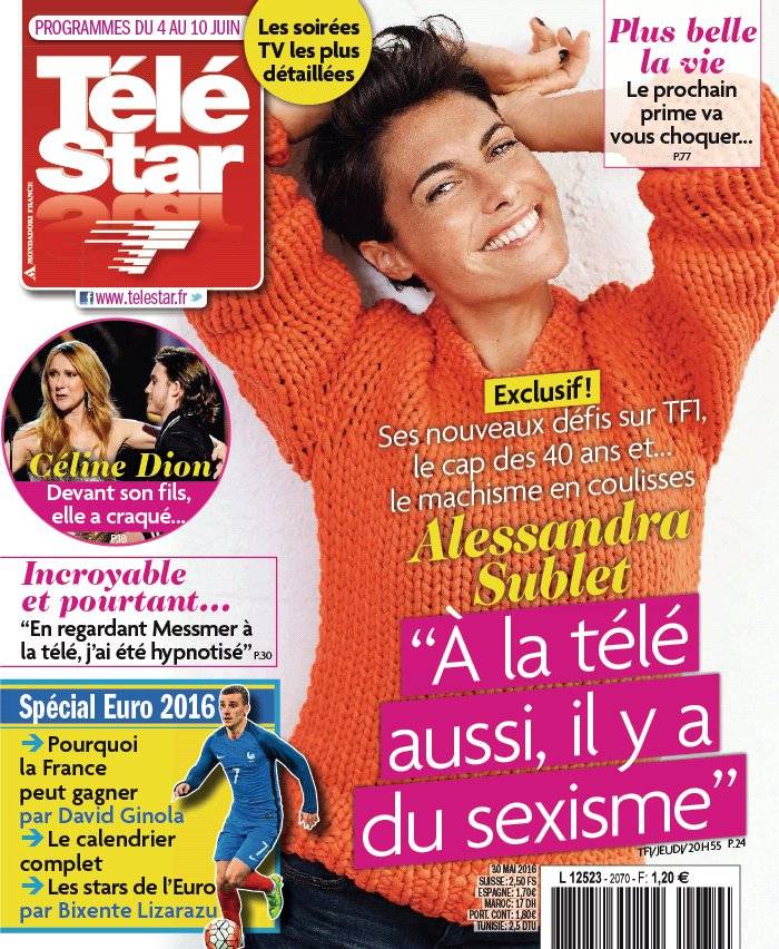 La Une de Télé Star n°2070 du 30/05/2016