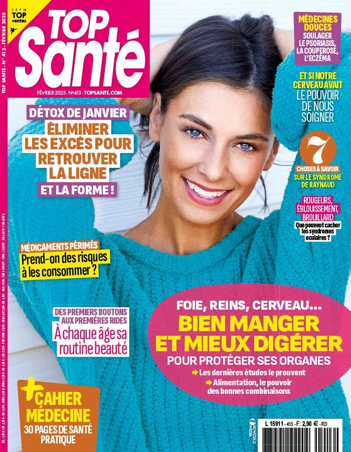 La Une de Top Santé n°413 du 03/01/2025