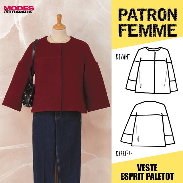 Patron femme - Veste esprit patelot (modèle Richmond)