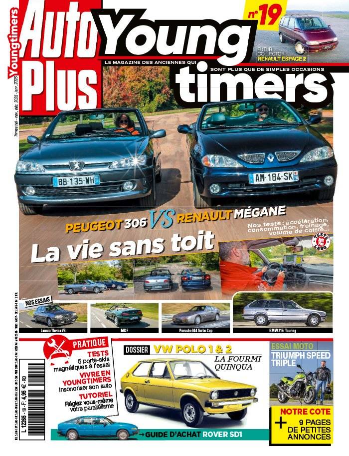 La Une de Auto Plus Youngtimers n°19 du 24/10/2025