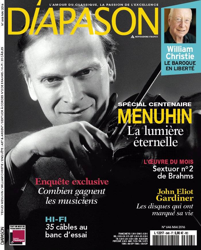 La Une de Diapason n°646 du 22/04/2016