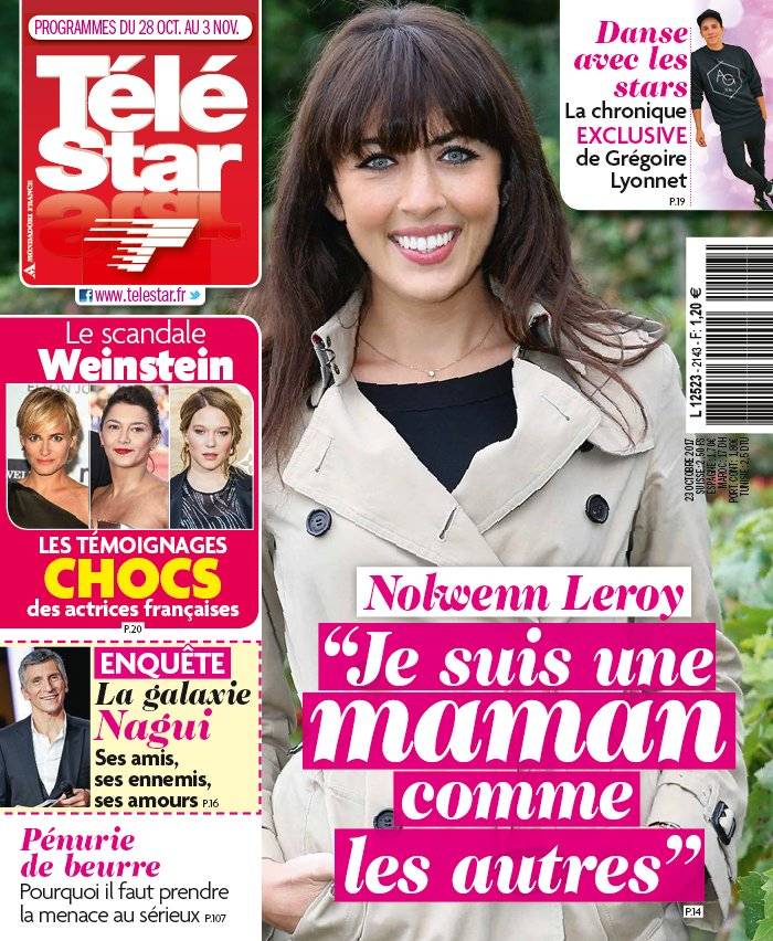 La Une de Télé Star n°2143 du 23/10/2017