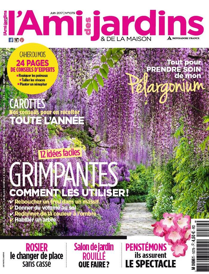 La Une de L'Ami des Jardins n°1079 du 24/05/2017