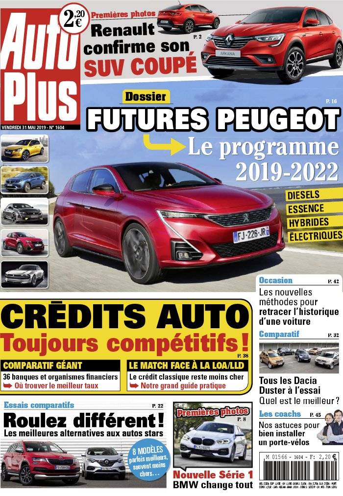 La Une de Auto Plus n°1604 du 31/05/2019