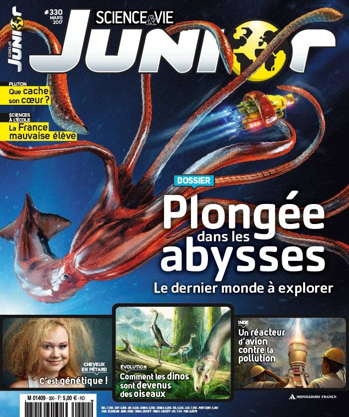 La Une de Science & Vie Junior n°330 du 15/02/2017