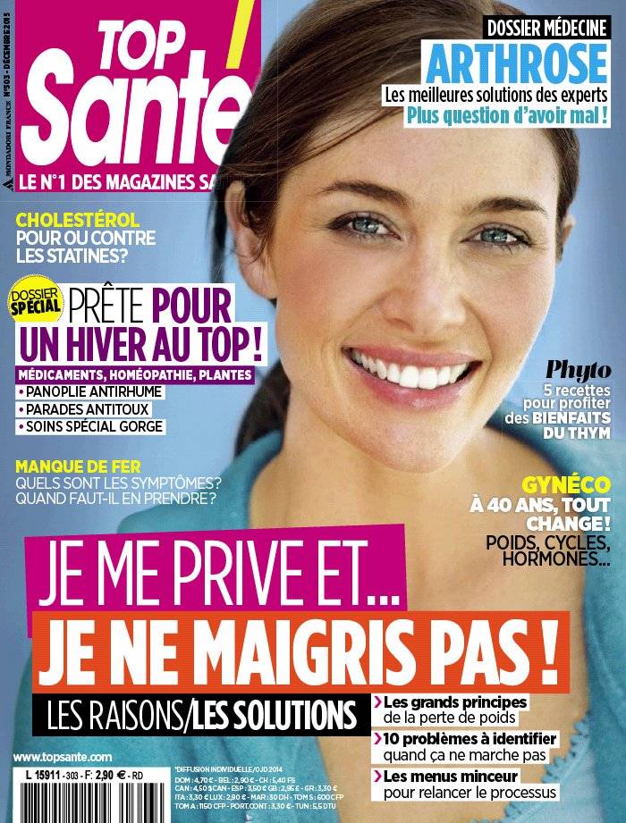 La Une de Top Santé n°303 du 03/11/2015