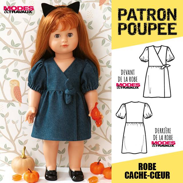 Patron enfant - Robe cache cœur (modèle Nagoya)