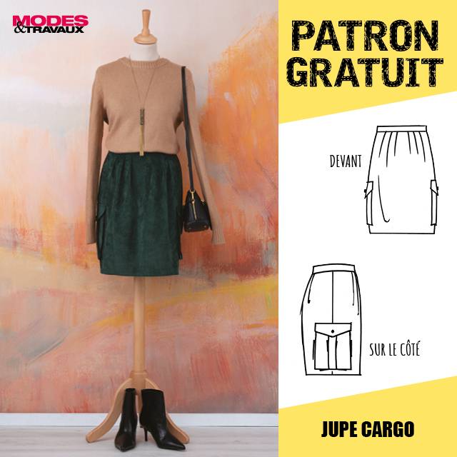 Patron offert - Jupe Cargo (Modèle Padoue)