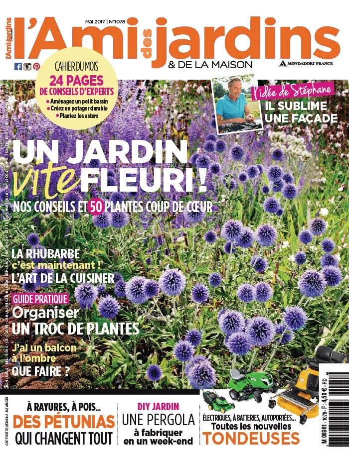 La Une de L'Ami des Jardins n°1078 du 26/04/2017