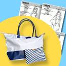 Lot : Patrons + le sac et sa pochette