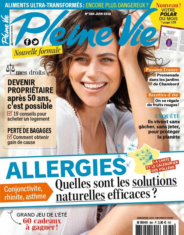 La Une de Pleine Vie n°384 du 11/05/2018