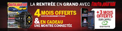 Pleins phares sur L'Auto Journal : profitez de 4 mois offerts sur votre abonnement, d'une montre connectée et de 3 mois d'accès gratuits à l'Appli Coyote !