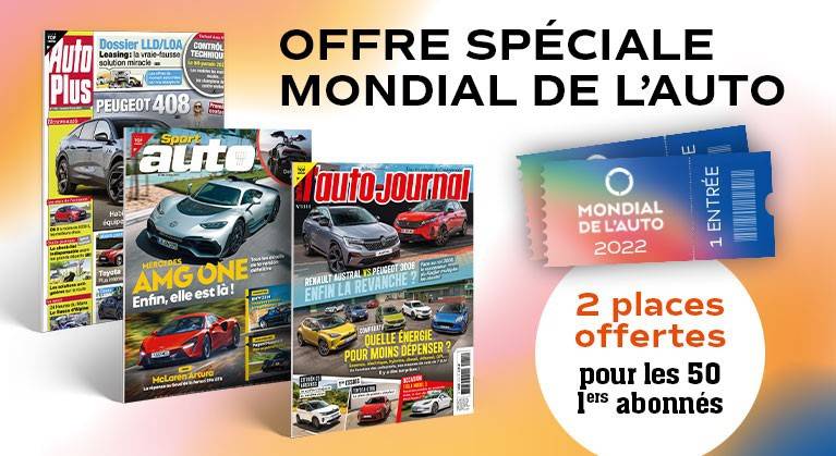 Offre spéciale Mondial de l'auto : votre abonnement à partir de -49%