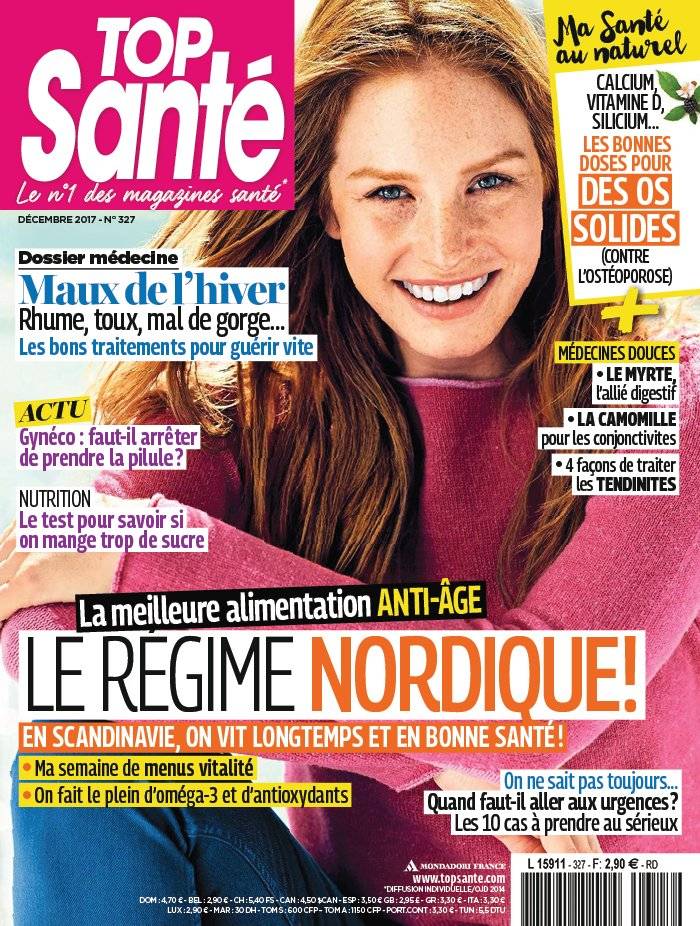 La Une de Top Santé n°327 du 01/11/2017