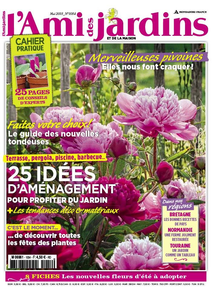 La Une de L'Ami des Jardins n°1054 du 10/04/2015